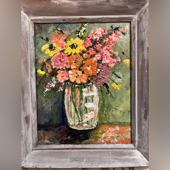 Original acrylic still life “Flores” 8x10 - Picture 2 of 10